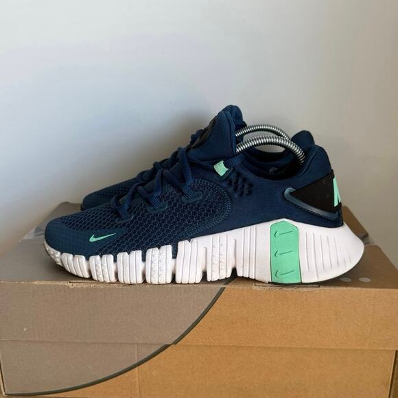 Nike Free Metcon 4 ‘Valerian Blue /White’ Women Running Sneakers - SZ 7 - Picture 4 of 14